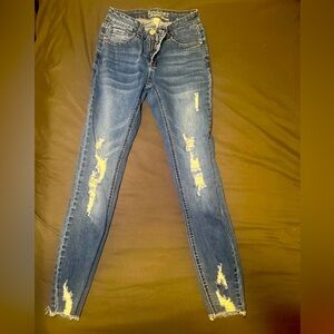 Resfeber boyfriend ripped skinny jeans size 4